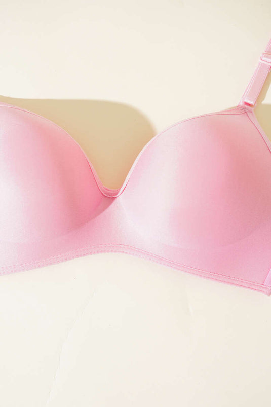 حمالة صدر لاسلكية وردية اللون