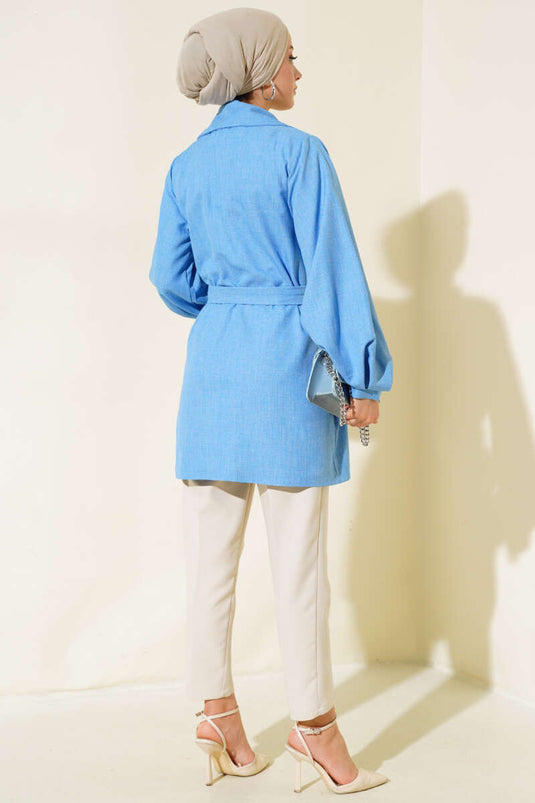 Balon Kol Keten Kap Mavi