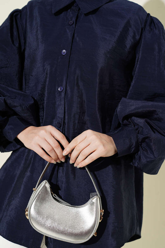 Chemise parachute ample Balon Kol bleu marine