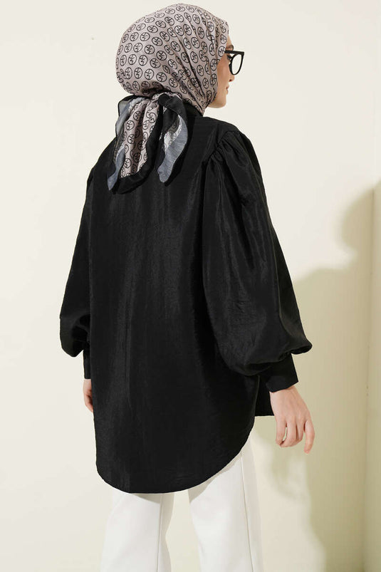 Chemise parachute ample Balon Kol noire
