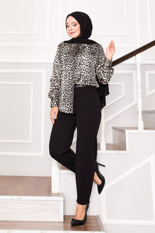 Pantalon Jambe Ballon Noir