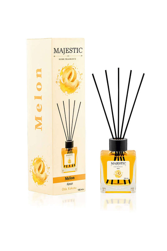 معطر غرفة بعيدان الخيزران بنكهة الشمام