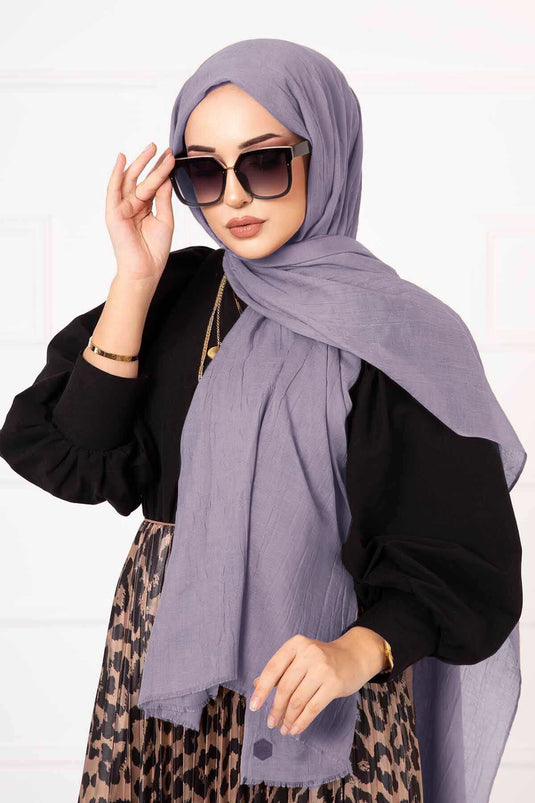 شال الخيزران رمادي فاتح