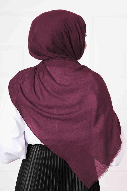 شال الخيزران بورجوندي