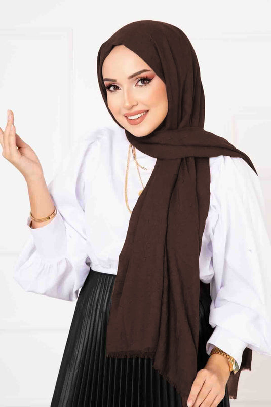 Scialle di bambù marrone