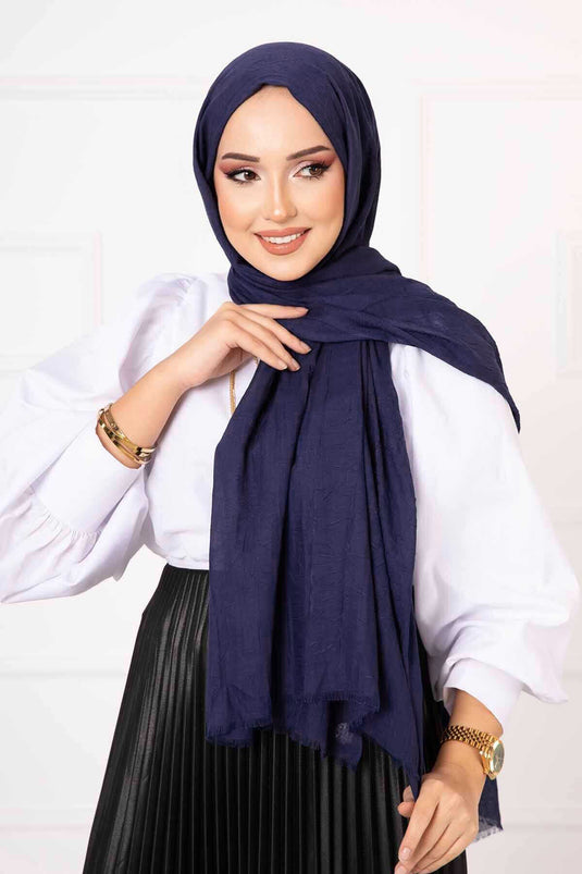 Bamboo Shawl Navy Blue