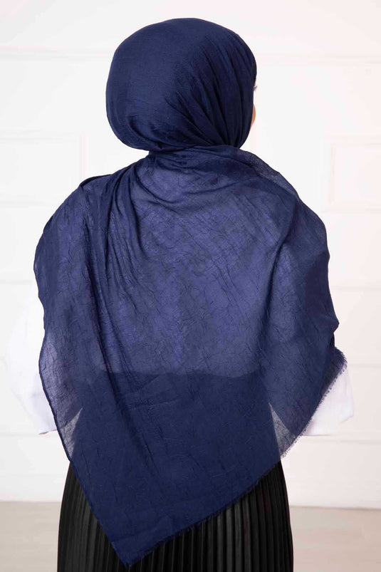 Bamboo Shawl Navy Blue