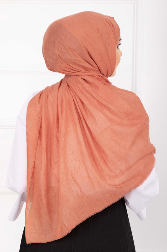 Sciarpa di bambù salmone