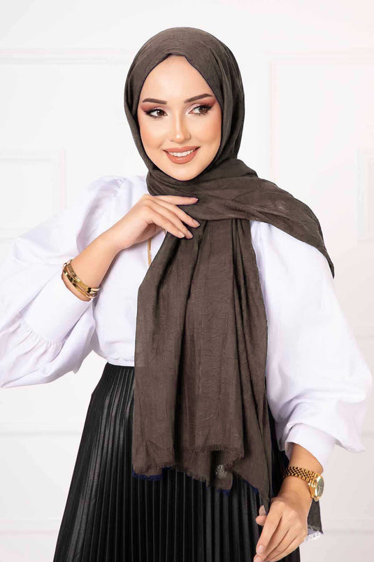 Scialle di bambù al caffè al latte