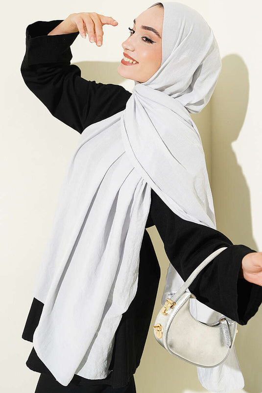 Basic Ayrobin Şal Gümüş