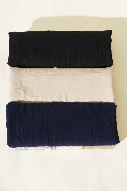 Basic Bambu Kraş 3'lü Eşarp Seti Asorti 1