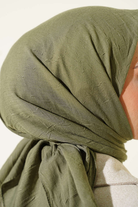 Écharpe basique en bambou vert clair