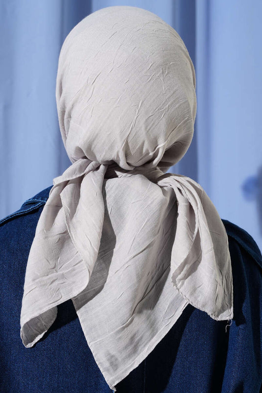 Écharpe basique en bambou argentée