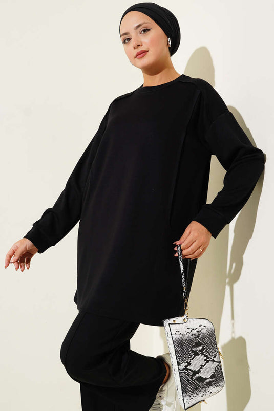 Basic Cepli İkili Takım Siyah