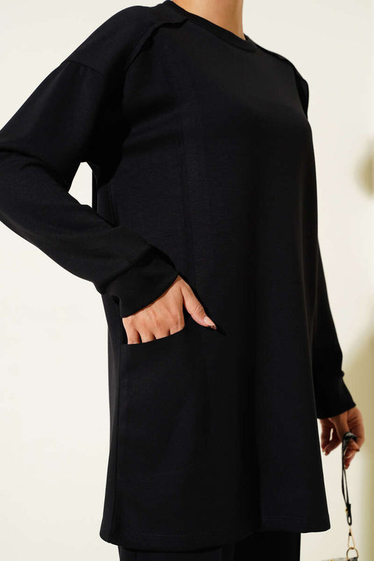 Basic Cepli İkili Takım Siyah