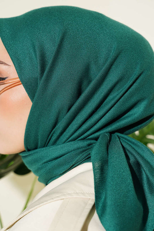 Basic Plain Winter Scarf Emerald