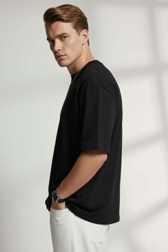 T-shirt basique noir pour homme