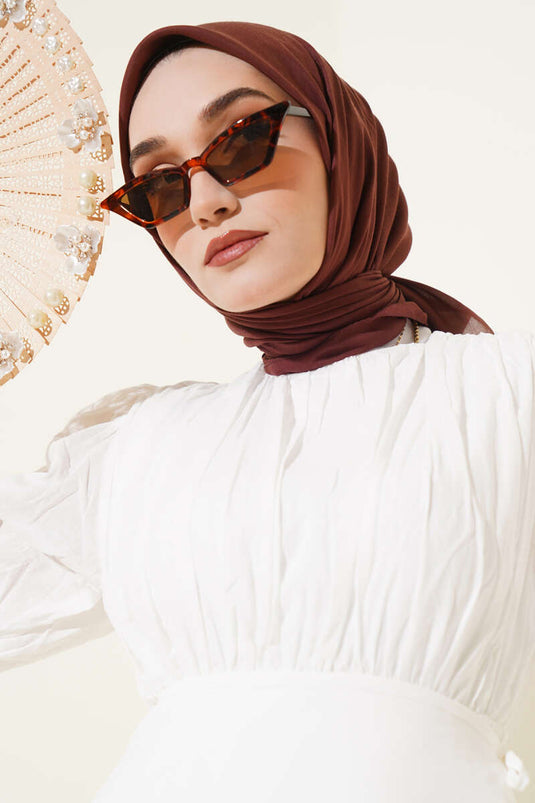 Basic Scarf Dark Brown