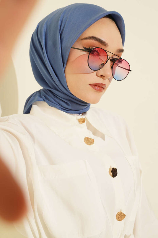 Basic Eşarp Mavi -84