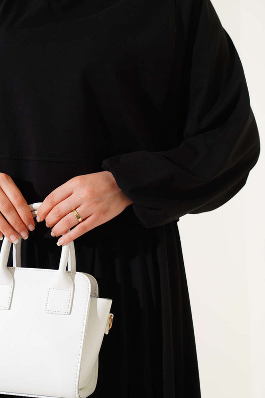 Ensemble deux pièces jupe basique, noir