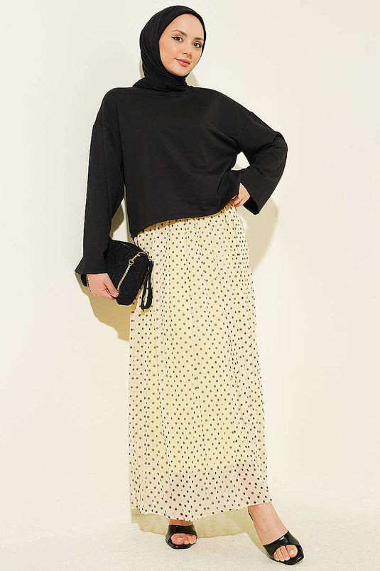 Blouse Noire Simple À Manches Amples