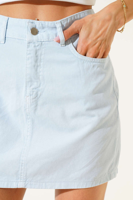 Basic Short Skirt Blue
