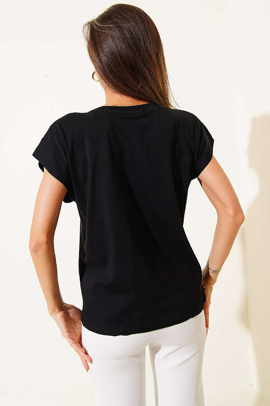 Basic Sleeveless T-shirt Black