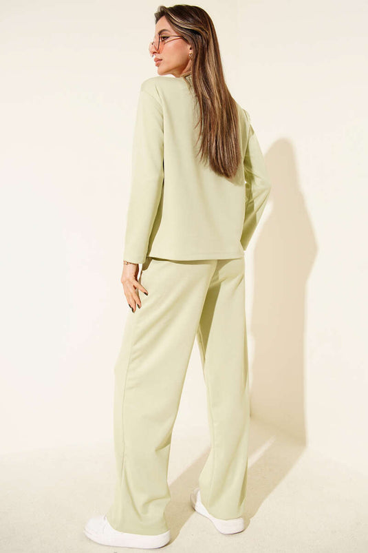 Basic Loysa Two-Piece Set, Mint Green
