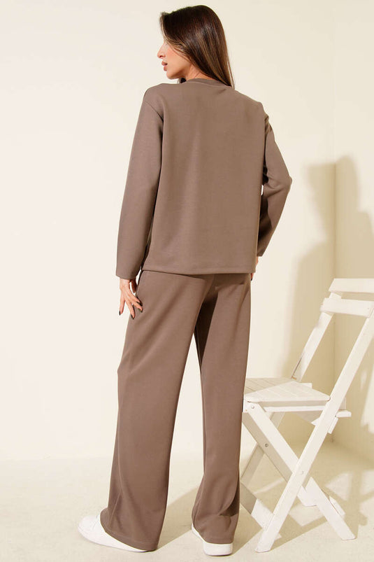 Basic Loysa Two-Piece Set, Mink