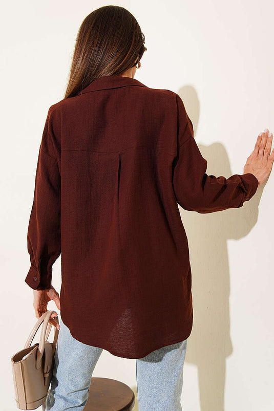 Basic Muslin Shirt Coffee