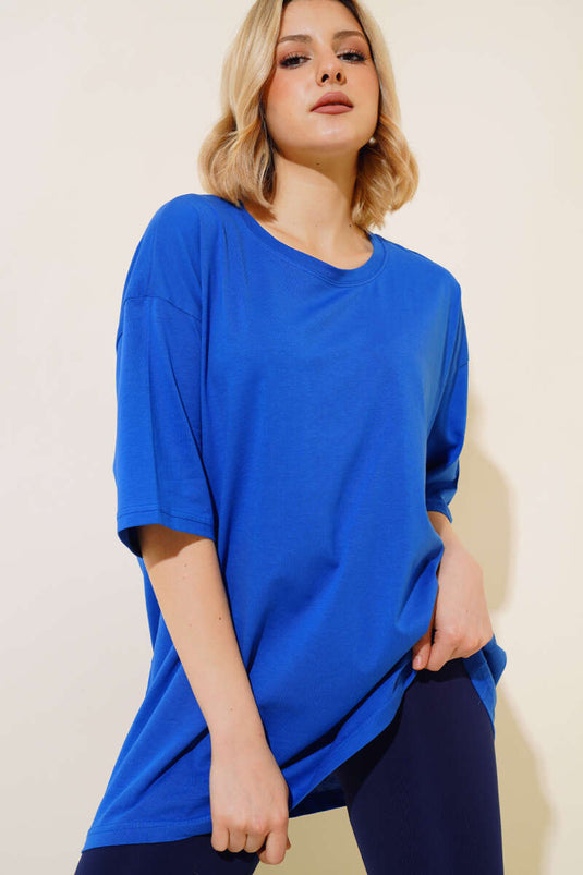 Basıc Oversize T-Shirt Saks