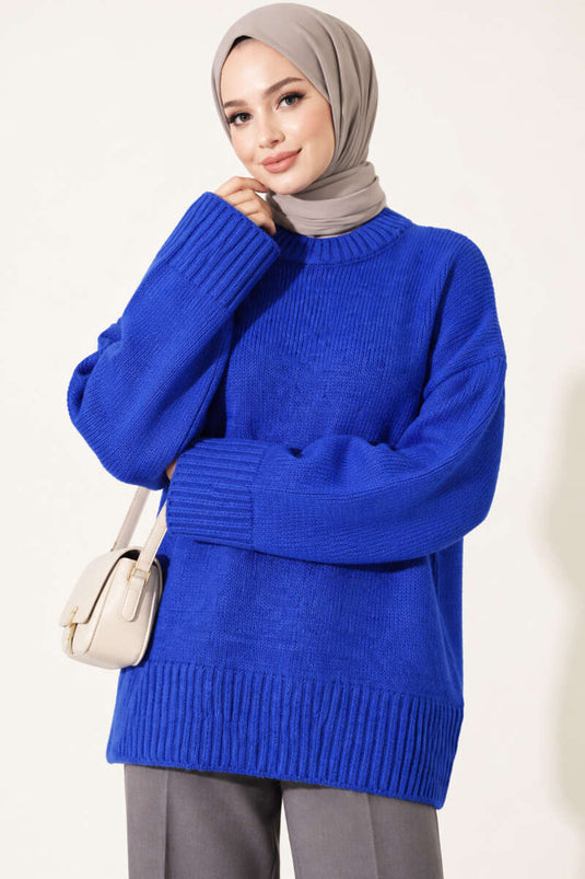 فستان تونيك كتان بسيط Oversized