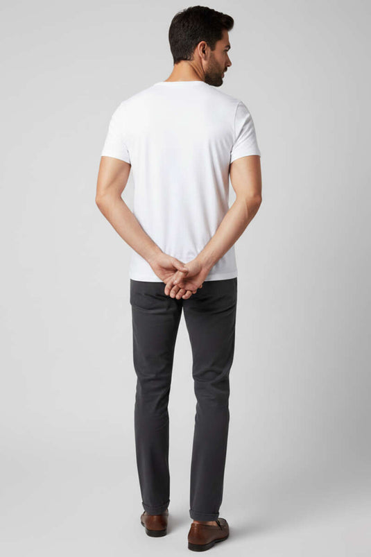 Basic Pamuklu Erkek T-shirt Beyaz