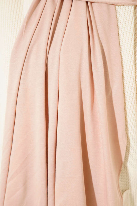 Sciarpa semplice in maglia latte