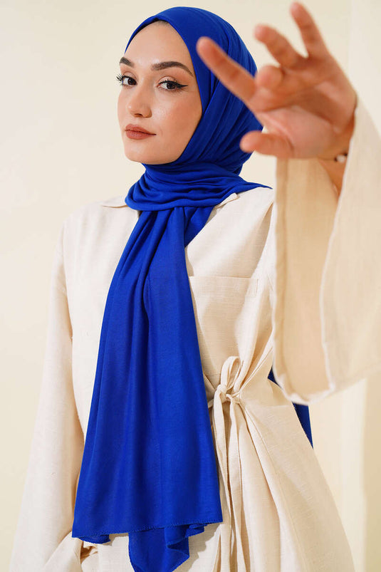 Châle en coton peigné basique Saxe