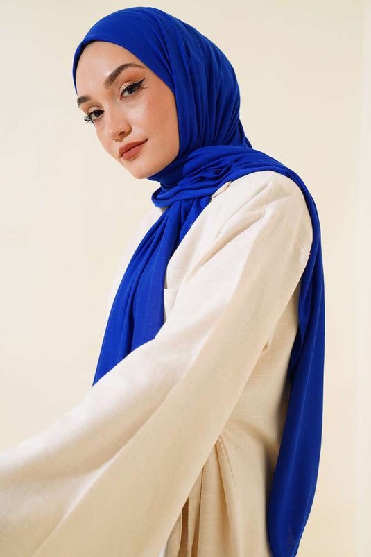 Châle en coton peigné basique Saxe