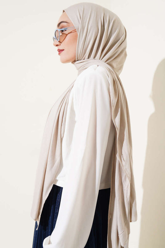Basic Jersey Shawl Stone