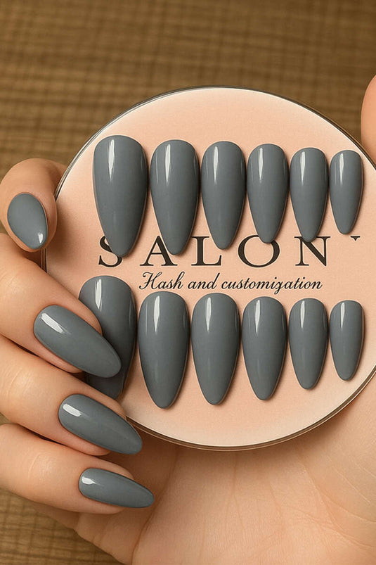 Basic Takma Tırnak Gri