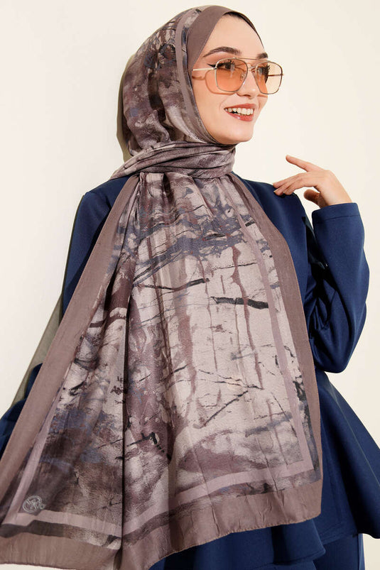 وشاح منقوش من الخيزران كراش بلون فيزون