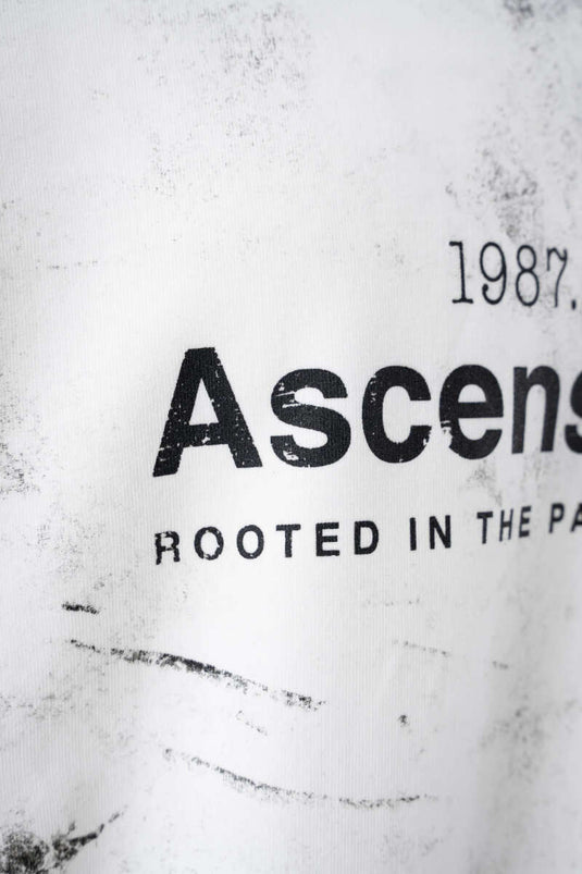 Printed Tie-Dye Men's Sweatshirt Ecru