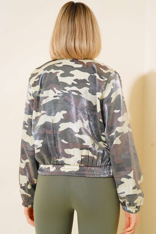 Printed Woven Jacket Camouflage