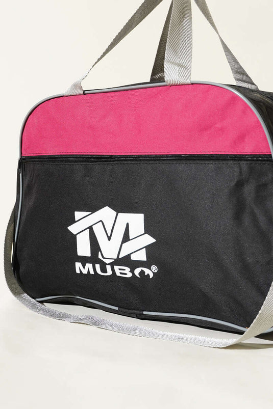 Valise imprimée à fermeture éclair, fuchsia