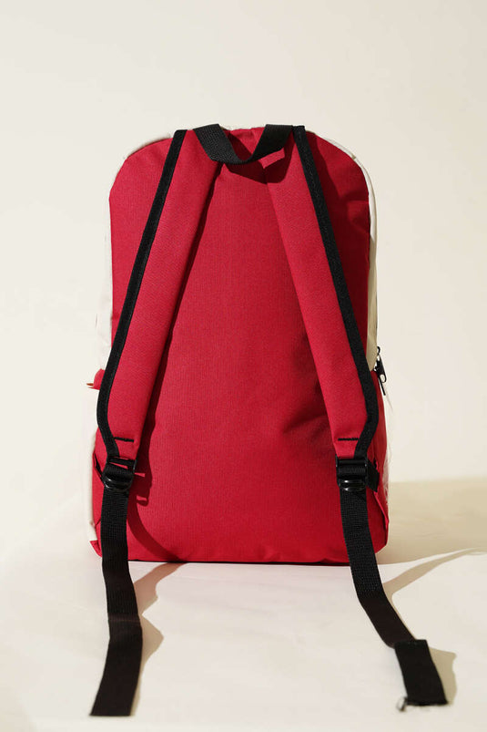 Sac à dos imprimé rouge