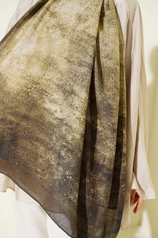 Batik Degrade Bambu Kraş Şal Haki