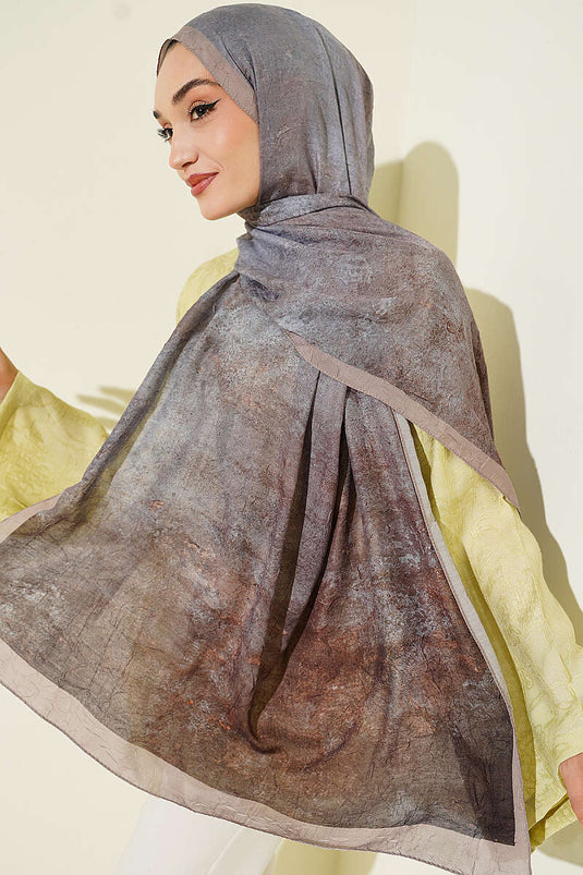 Batik Degrade Bambu Kraş Şal Kum Bej