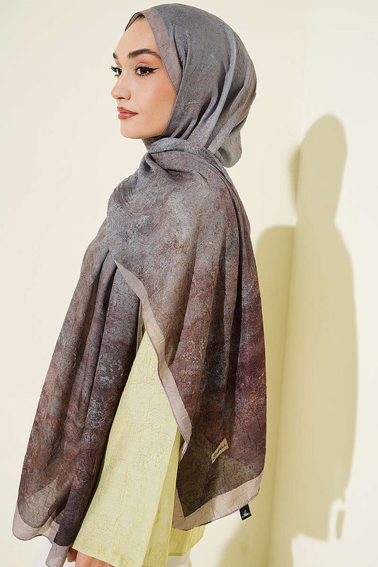 Batik Degrade Bambu Kraş Şal Kum Bej