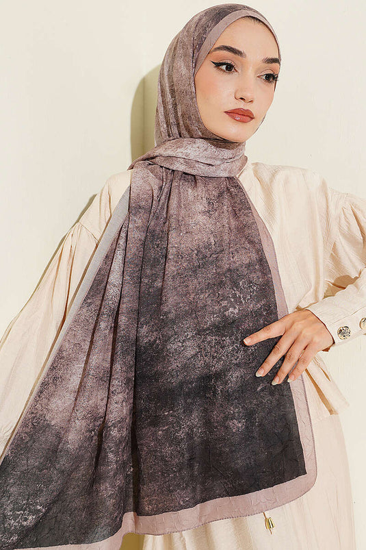 Batik Degrade Bambu Kraş Şal Latte