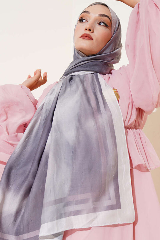 Châle en bambou à motif batik et pierre