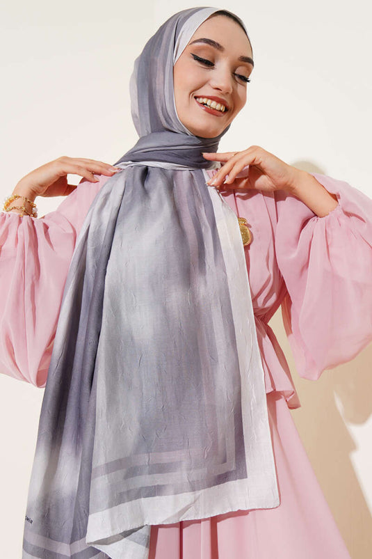 Châle en bambou à motif batik et pierre