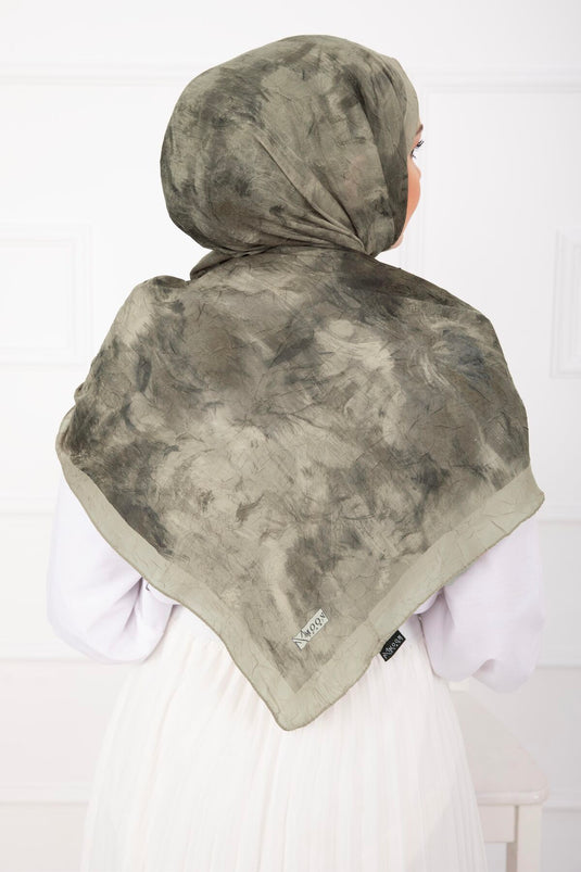 Batik-Muster Bambus-Schal Serie Khaki